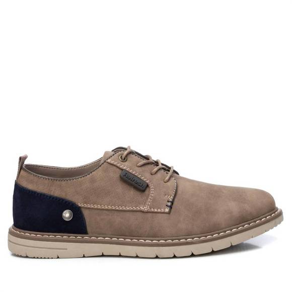 NEW XTI men's oxfords shoes jan in dark beige - Picture 1 of 3